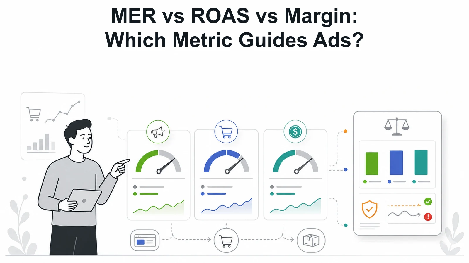 MER ROAS and margin metric comparison